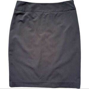 Liz Claiborne Black Pinstripe Career Pencil Skirt Sz 8